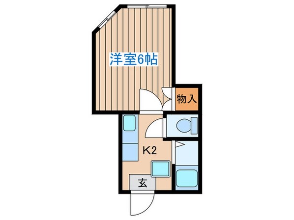 長久ハイツB棟の物件間取画像